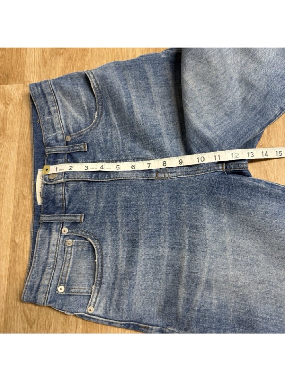 MADEWELL JEANS SLIM WIDE LEG FULL LENGTH SIZE 27 AJ367 HIGH RISE COTTON STRETCH - Picture 11 of 13